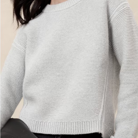 NWT BANANA REPUBLIC TEXTURED STITCH PULLOVER SWEATER - Picture 4 of 9